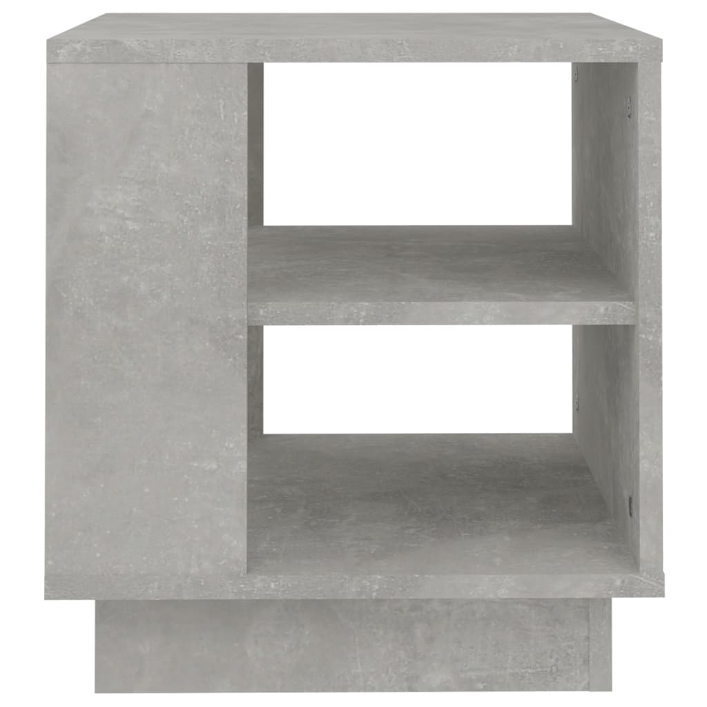Salontafel 40x40x43 cm bewerkt hout betongrijs is nu te koop bij PeponiXL, paradijselijk wonen!