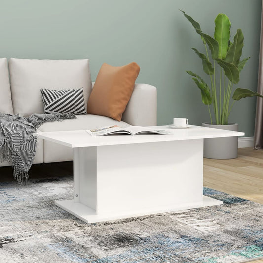 Salontafel 102x55,5x40 cm bewerkt hout witr is nu te koop bij PeponiXL, paradijselijk wonen!