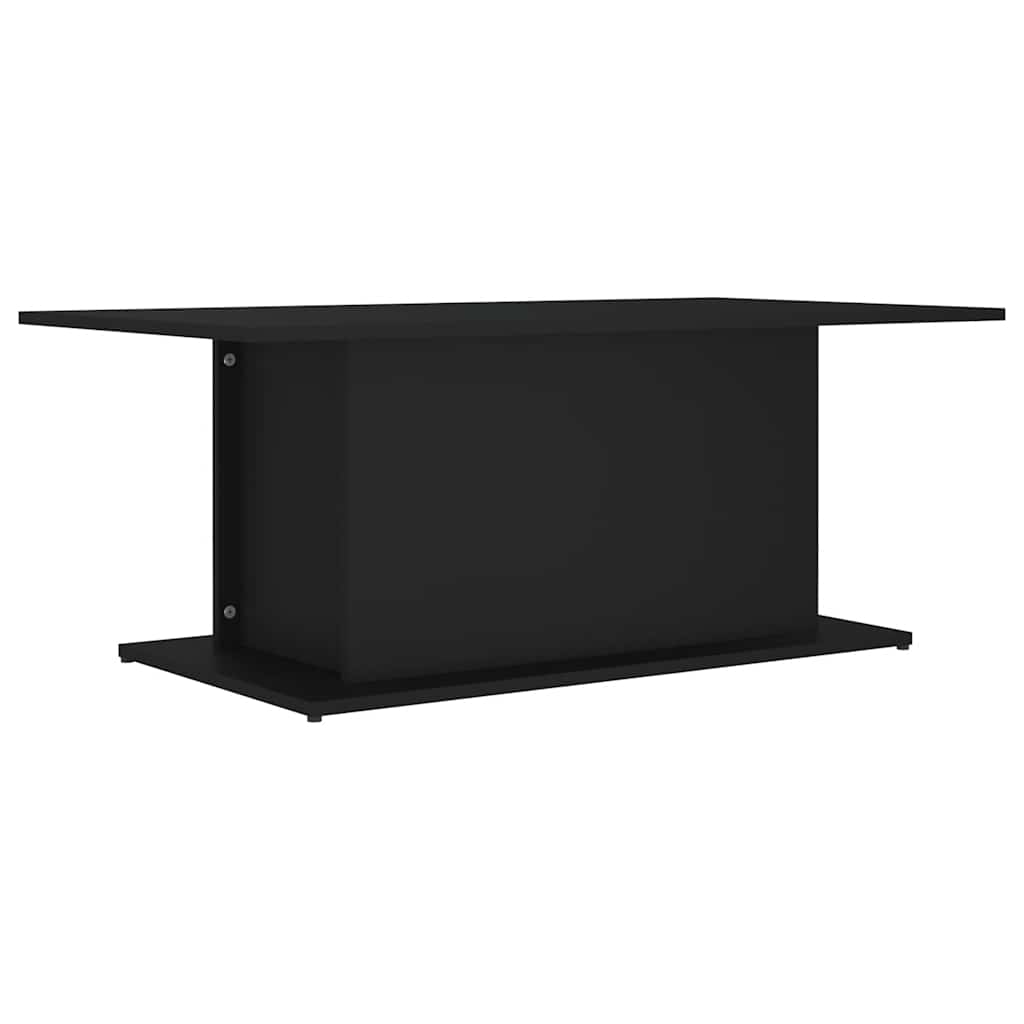 Salontafel 102x55,5x40 cm bewerkt hout zwart is nu te koop bij PeponiXL, paradijselijk wonen!