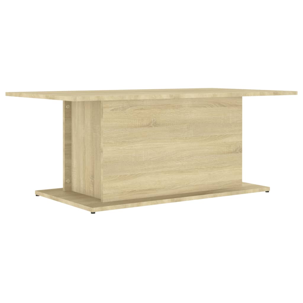 Salontafel 102x55,5x40 cm bewerkt hout sonoma eikenkleurig is nu te koop bij PeponiXL, paradijselijk wonen!
