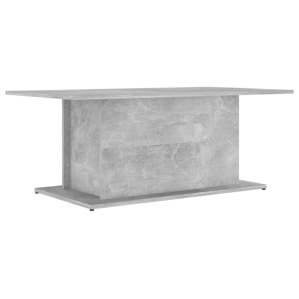 Salontafel 102x55,5x40 cm bewerkt hout betongrijs is nu te koop bij PeponiXL, paradijselijk wonen!