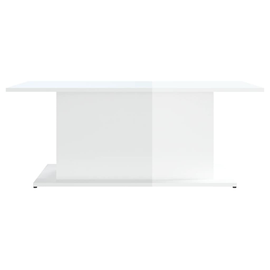 Salontafel 102x55,5x40 cm bewerkt hout hoogglans wit is nu te koop bij PeponiXL, paradijselijk wonen!