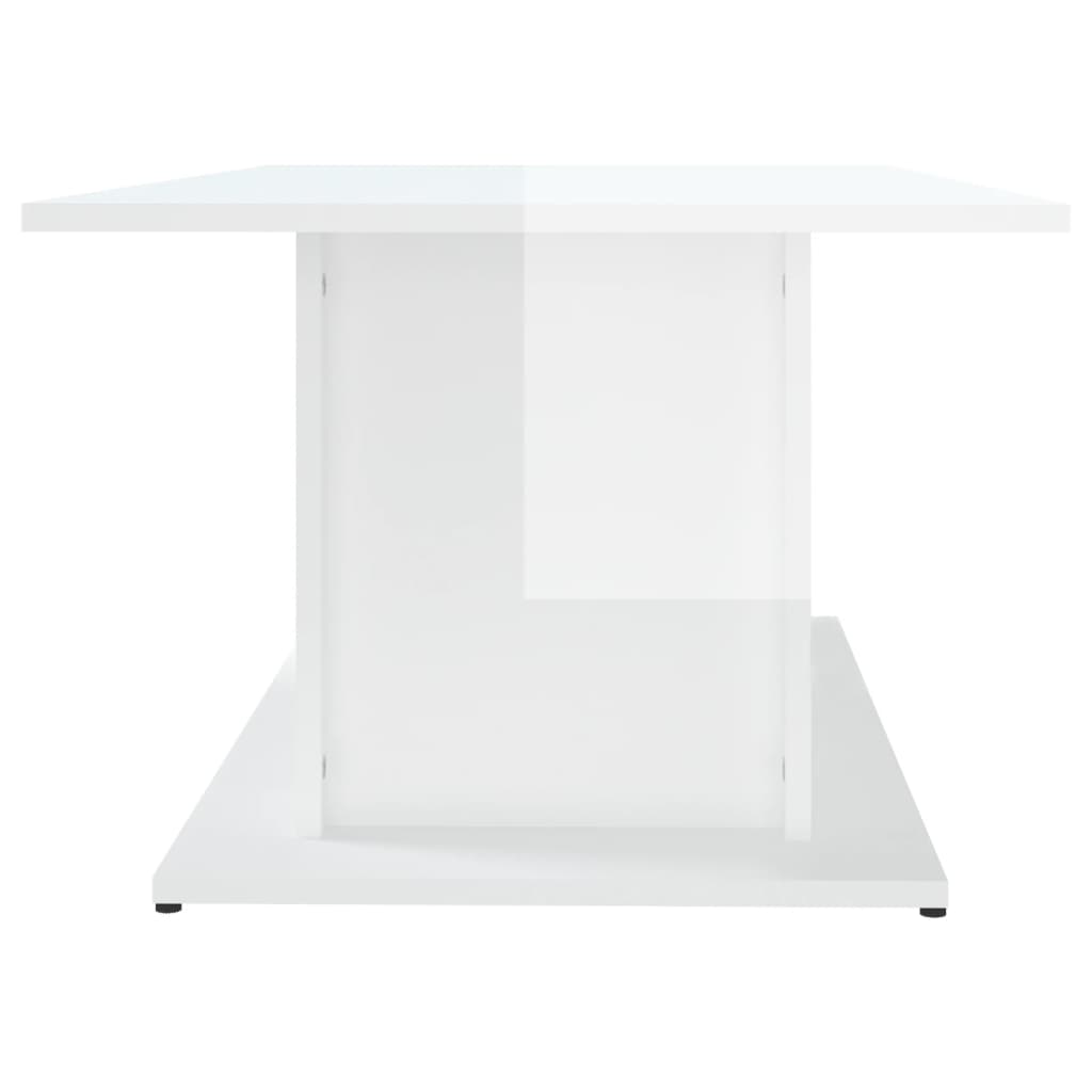 Salontafel 102x55,5x40 cm bewerkt hout hoogglans wit is nu te koop bij PeponiXL, paradijselijk wonen!