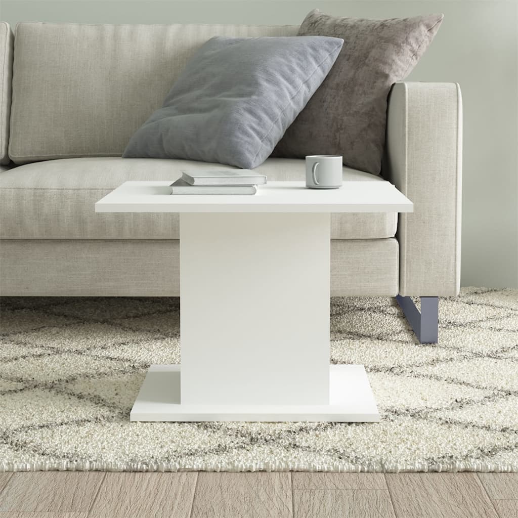 Salontafel 55,5x55,5x40 cm bewerkt hout wit is nu te koop bij PeponiXL, paradijselijk wonen!