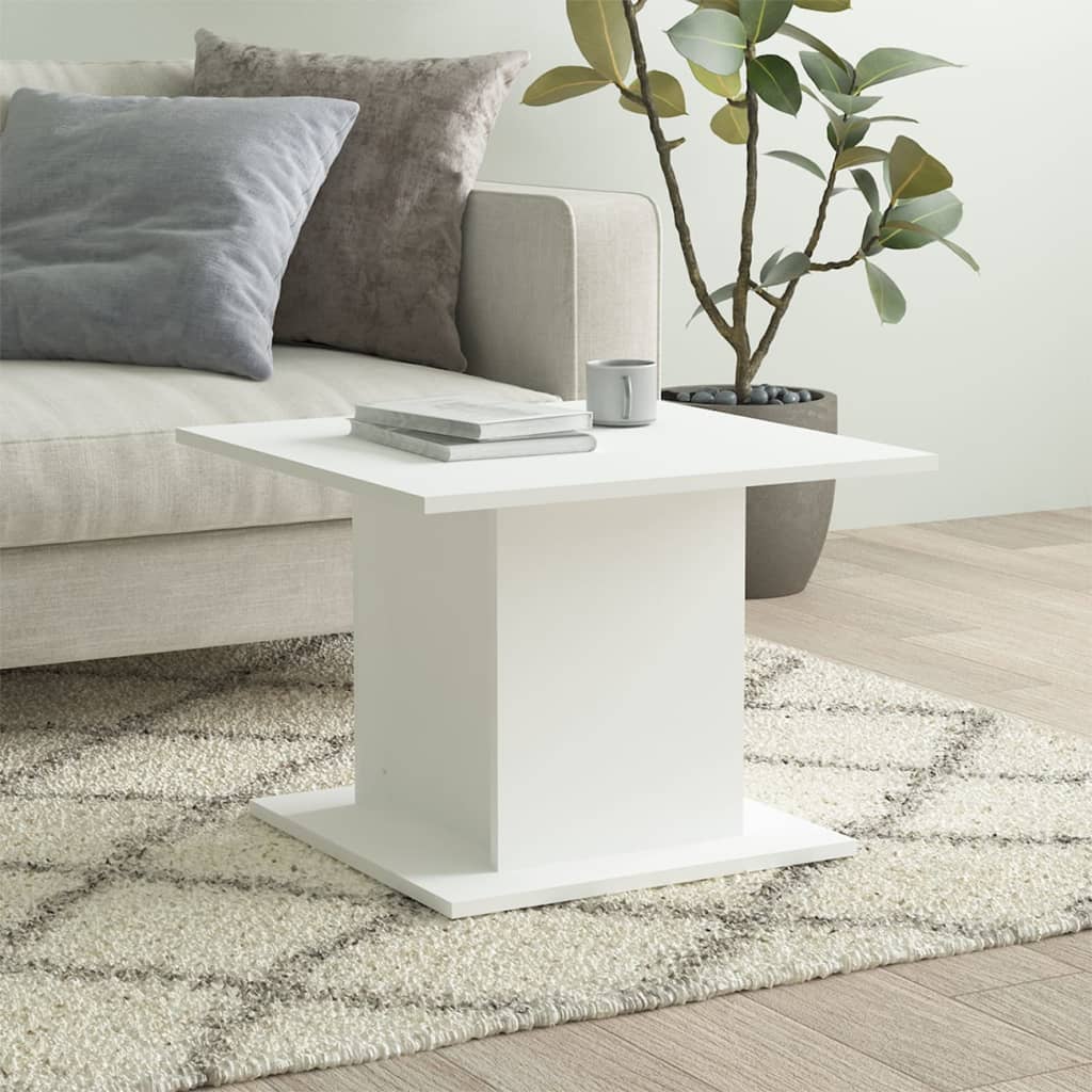 Salontafel 55,5x55,5x40 cm bewerkt hout wit is nu te koop bij PeponiXL, paradijselijk wonen!