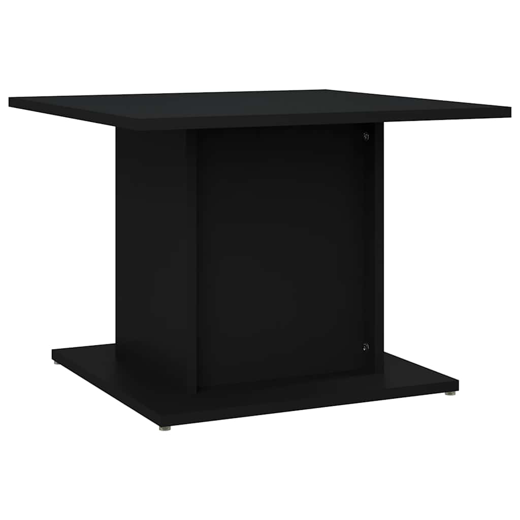 Salontafel 55,5x55,5x40 cm bewerkt hout zwart is nu te koop bij PeponiXL, paradijselijk wonen!