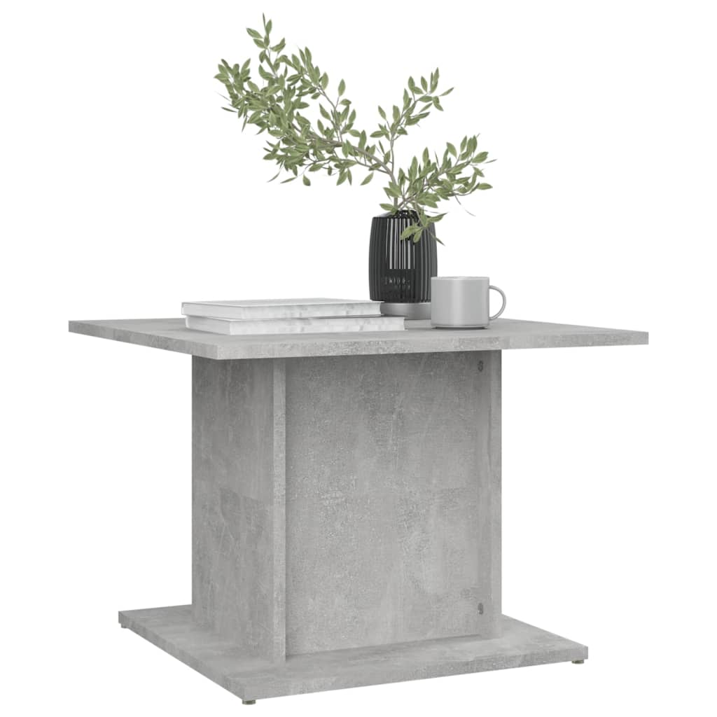 Salontafel 55,5x55,5x40 cm bewerkt hout betongrijs is nu te koop bij PeponiXL, paradijselijk wonen!