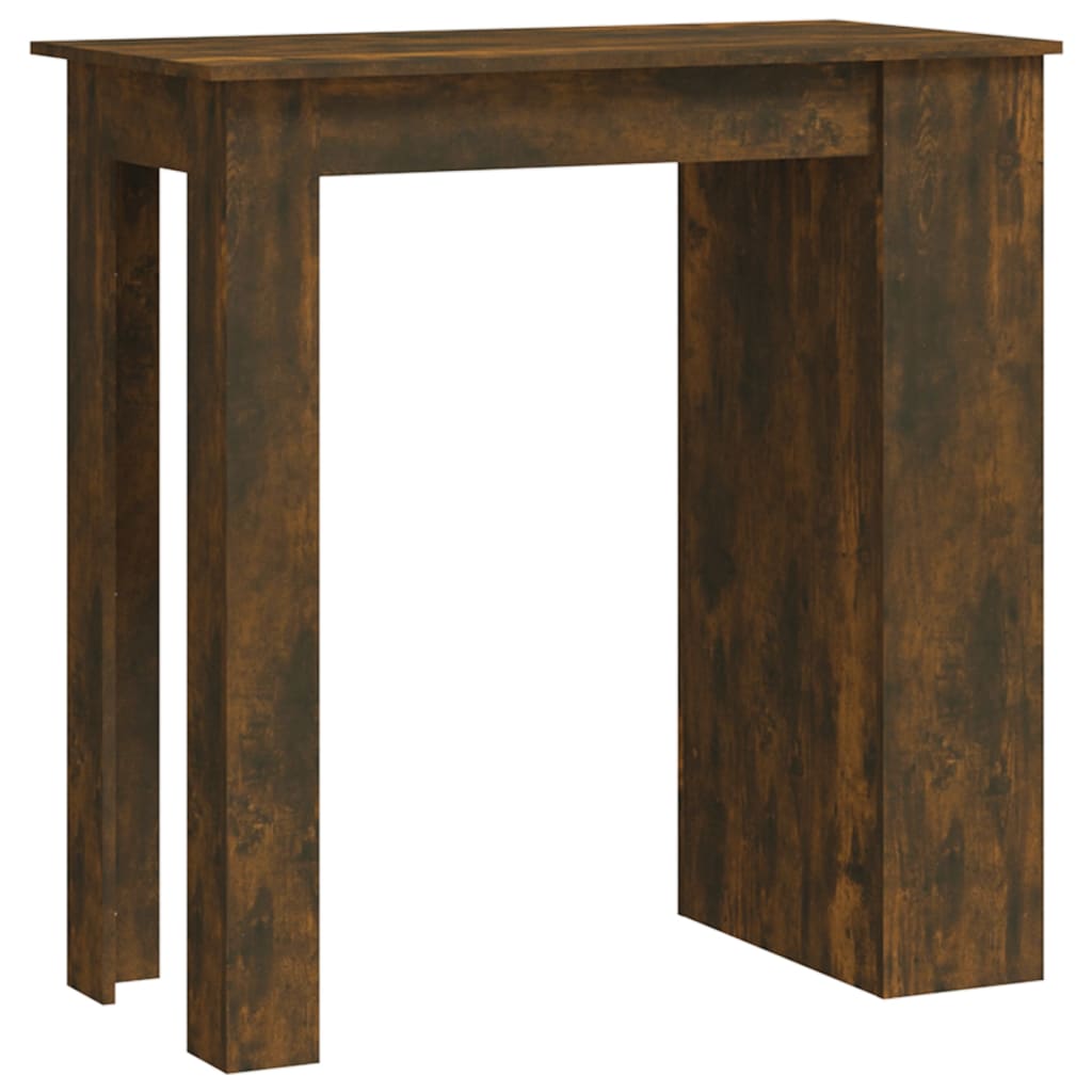 Bartafel met opbergrek 102x50x103,5 cm hout gerookt eiken is nu te koop bij PeponiXL, paradijselijk wonen!