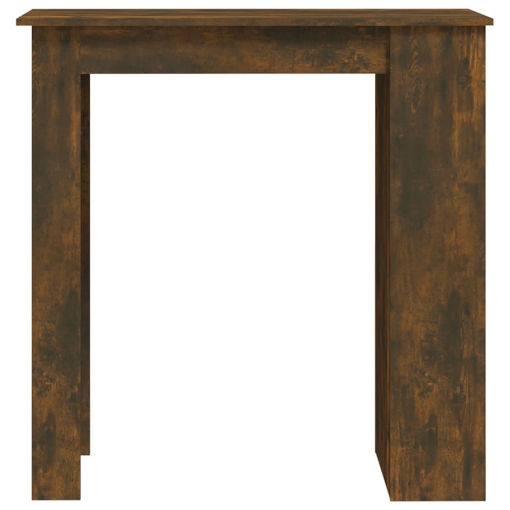 Bartafel met opbergrek 102x50x103,5 cm hout gerookt eiken is nu te koop bij PeponiXL, paradijselijk wonen!