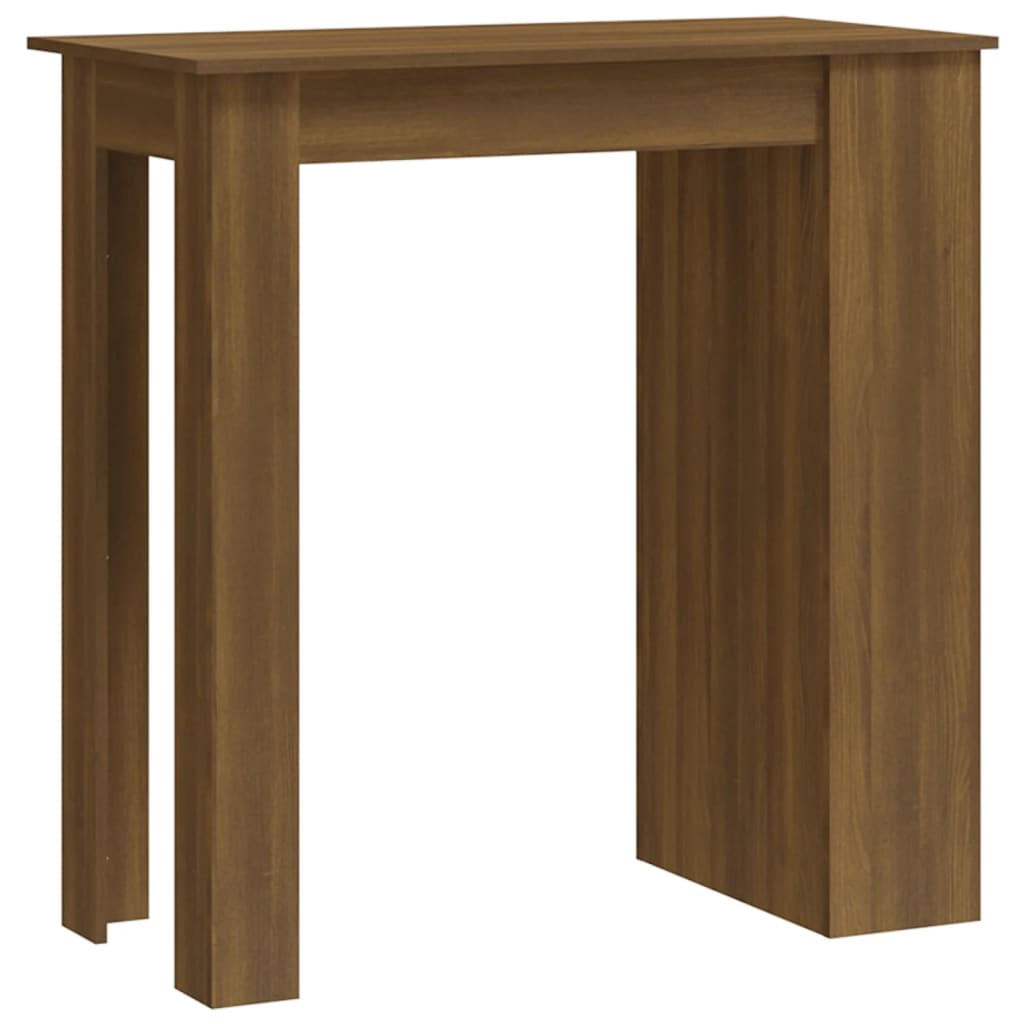 Bartafel met opbergrek 102x50x103,5 cm bewerkt hout bruin eiken is nu te koop bij PeponiXL, paradijselijk wonen!