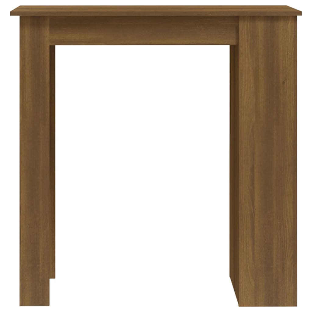 Bartafel met opbergrek 102x50x103,5 cm bewerkt hout bruin eiken is nu te koop bij PeponiXL, paradijselijk wonen!