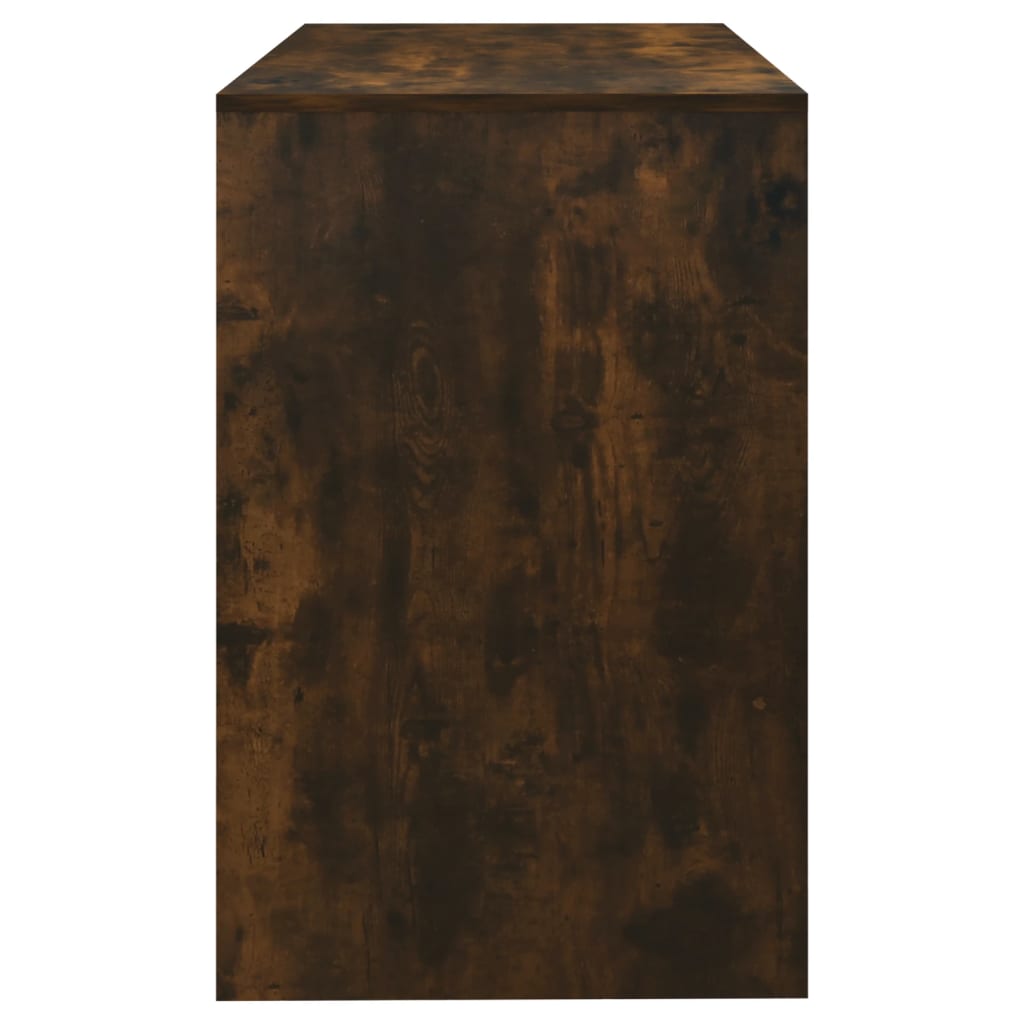 Bureau 101x50x76,5 cm spaanplaat gerookt eikenkleurig is nu te koop bij PeponiXL, paradijselijk wonen!