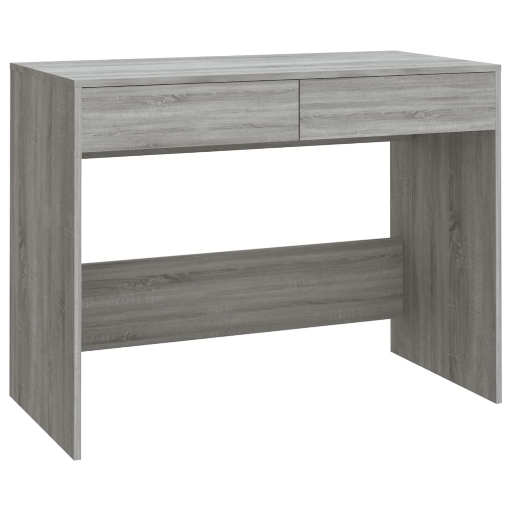 Bureau 101x50x76,5 cm bewerkt hout grijs sonoma eikenkleurig is nu te koop bij PeponiXL, paradijselijk wonen!