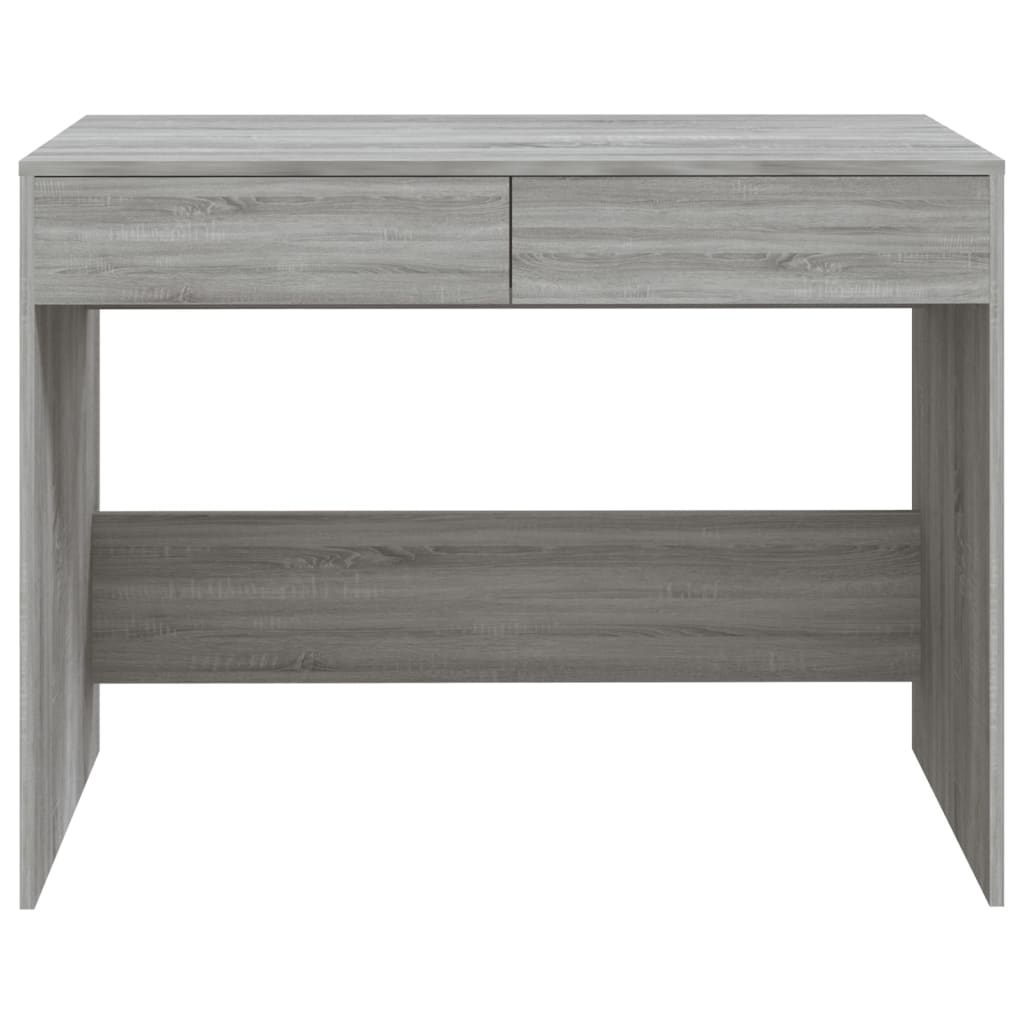 Bureau 101x50x76,5 cm bewerkt hout grijs sonoma eikenkleurig is nu te koop bij PeponiXL, paradijselijk wonen!