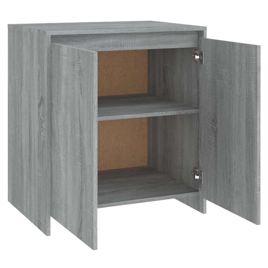 Dressoir 70x41x75 cm bewerkt hout grijs sonoma eikenkleurig is nu te koop bij PeponiXL, paradijselijk wonen!