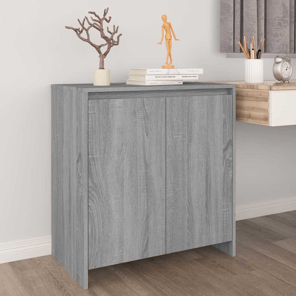 Dressoir 70x41x75 cm bewerkt hout grijs sonoma eikenkleurig is nu te koop bij PeponiXL, paradijselijk wonen!