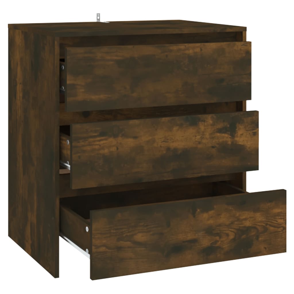 Dressoir 70x41x75 cm bewerkt hout gerookt eikenkleurig is nu te koop bij PeponiXL, paradijselijk wonen!