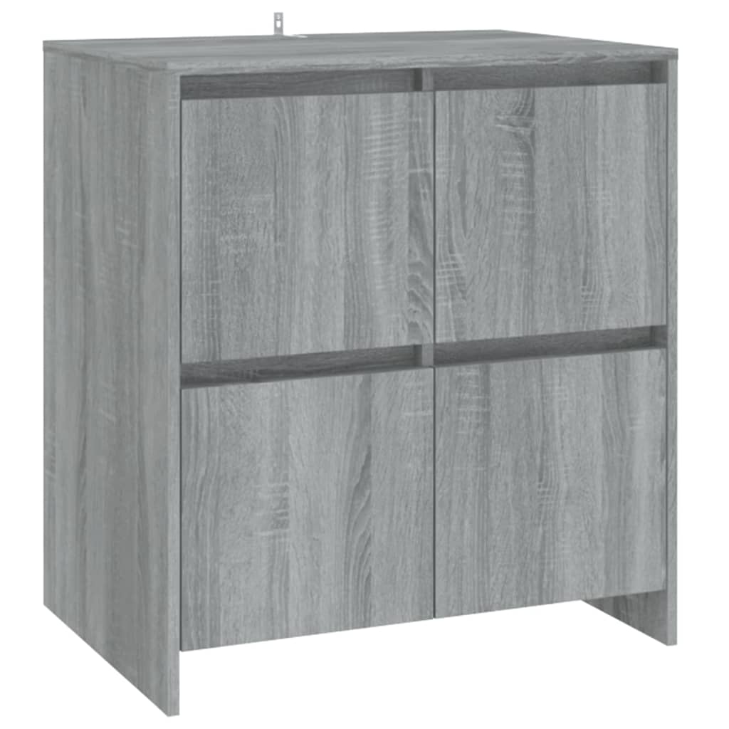 Dressoir 70x41x75 cm bewerkt hout grijs sonoma eikenkleurig is nu te koop bij PeponiXL, paradijselijk wonen!