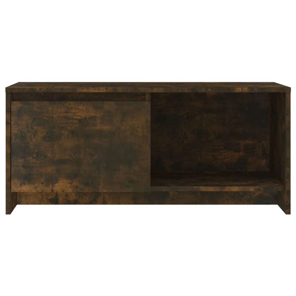 Tv-meubel 90x35x40 cm bewerkt hout gerookt eikenkleurig is nu te koop bij PeponiXL, paradijselijk wonen!