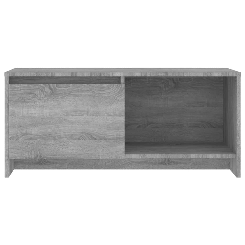 Tv-meubel 90x35x40 cm bewerkt hout grijs sonoma eikenkleurig is nu te koop bij PeponiXL, paradijselijk wonen!