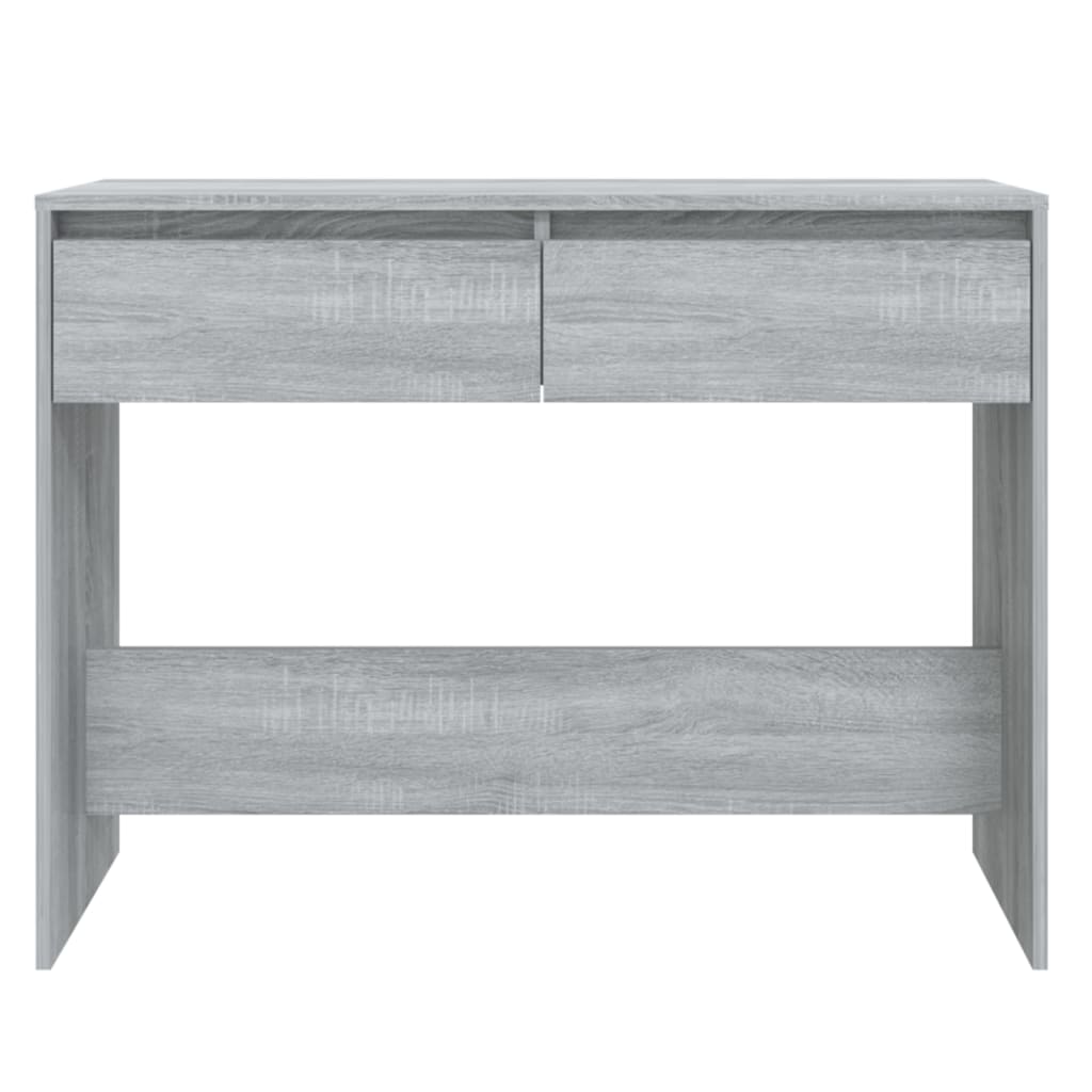 Wandtafel 100x35x76,5 cm bewerkt hout grijs sonoma eikenkleurig is nu te koop bij PeponiXL, paradijselijk wonen!
