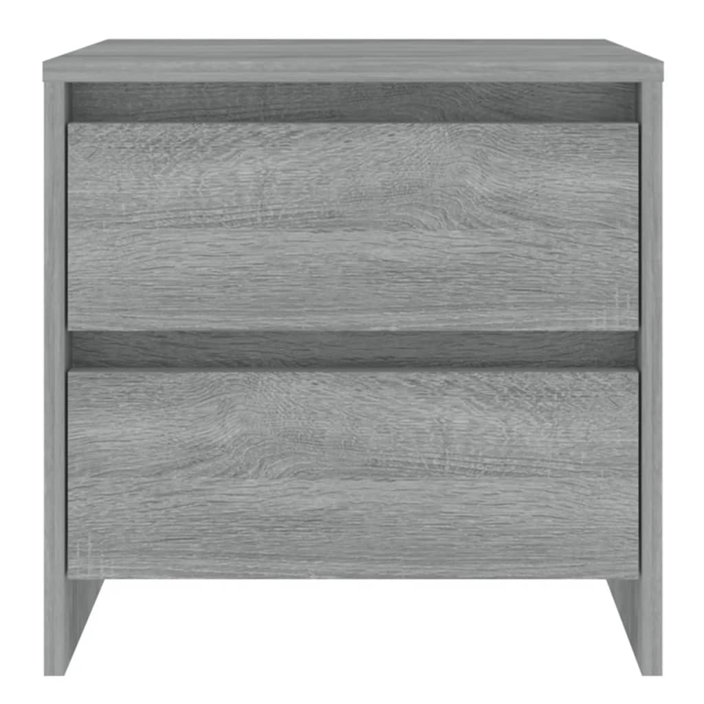 Nachtkastjes 2st 45x34,5x44,5cm bewerkt hout grijs sonoma eiken is nu te koop bij PeponiXL, paradijselijk wonen!