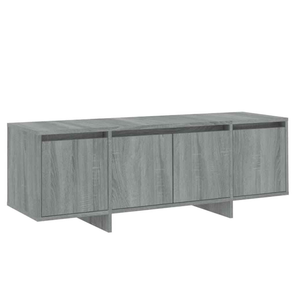 Tv-meubel 120x30x40,5 cm bewerkt hout grijs sonoma eikenkleurig is nu te koop bij PeponiXL, paradijselijk wonen!
