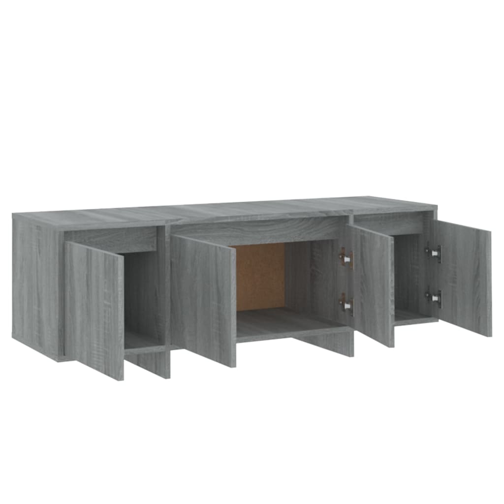 Tv-meubel 120x30x40,5 cm bewerkt hout grijs sonoma eikenkleurig is nu te koop bij PeponiXL, paradijselijk wonen!