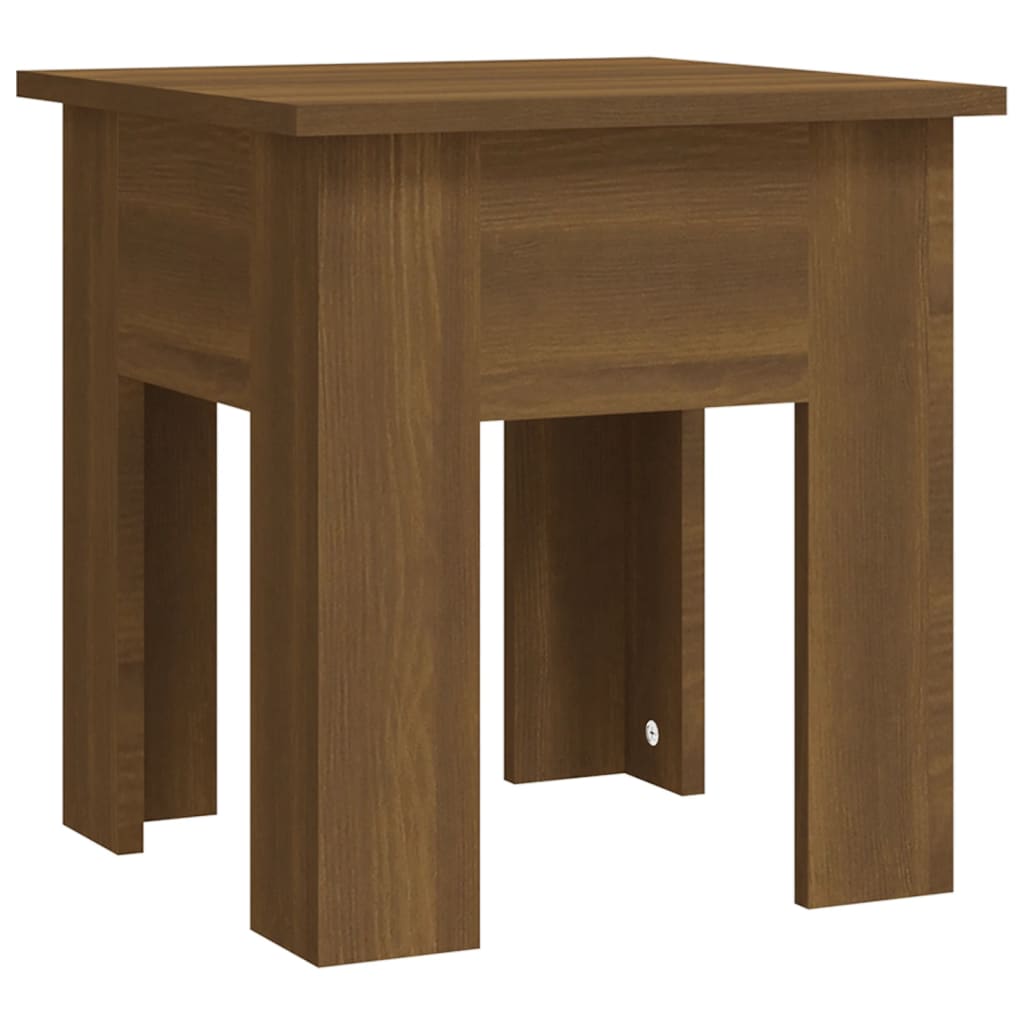 Salontafel 40x40x42 cm spaanplaat bruin eikenkleur is nu te koop bij PeponiXL, paradijselijk wonen!