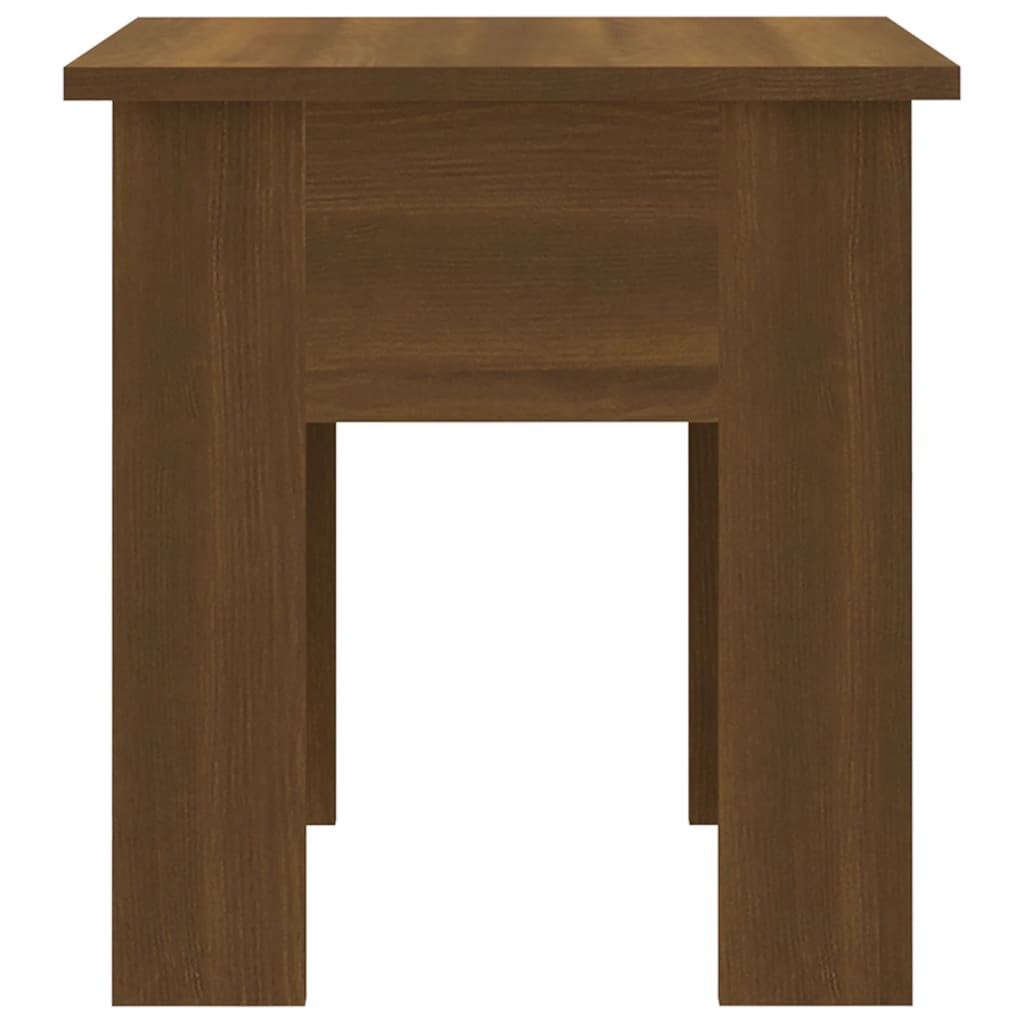 Salontafel 40x40x42 cm spaanplaat bruin eikenkleur is nu te koop bij PeponiXL, paradijselijk wonen!