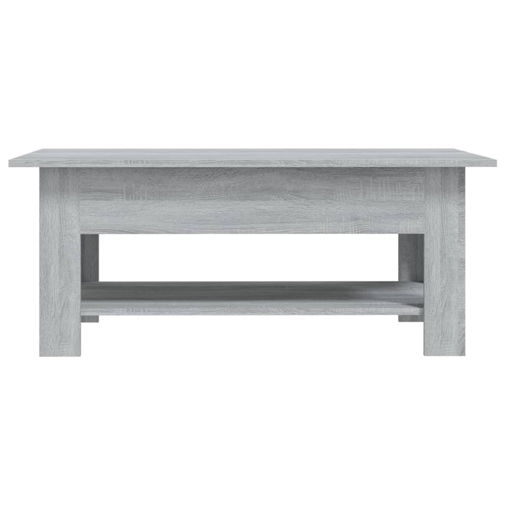 Salontafel 102x55x42 cm bewerkt hout grijs sonoma eikenkleurig is nu te koop bij PeponiXL, paradijselijk wonen!