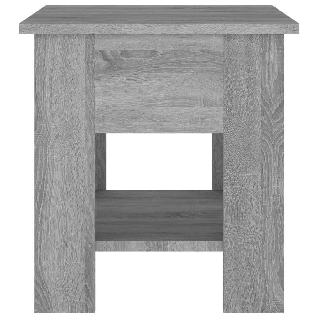 Salontafel 40x40x42 cm bewerkt hout grijs sonoma eikenkleurig is nu te koop bij PeponiXL, paradijselijk wonen!