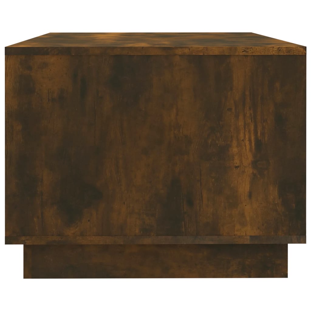 Salontafel 102x55x43 cm bewerkt hout gerookt eikenkleurig is nu te koop bij PeponiXL, paradijselijk wonen!