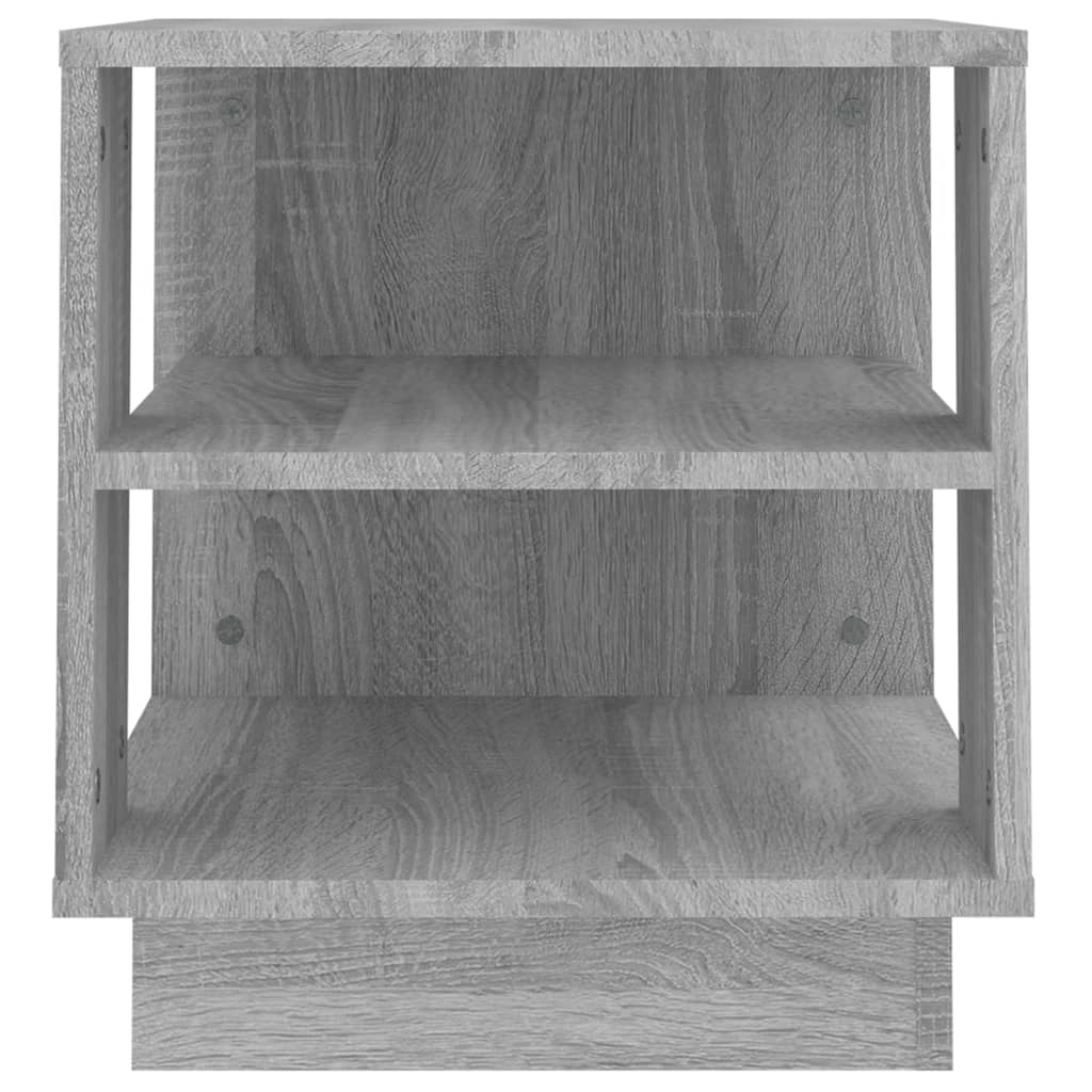 Salontafel 40x40x43 cm bewerkt hout grijs sonoma eikenkleurig is nu te koop bij PeponiXL, paradijselijk wonen!