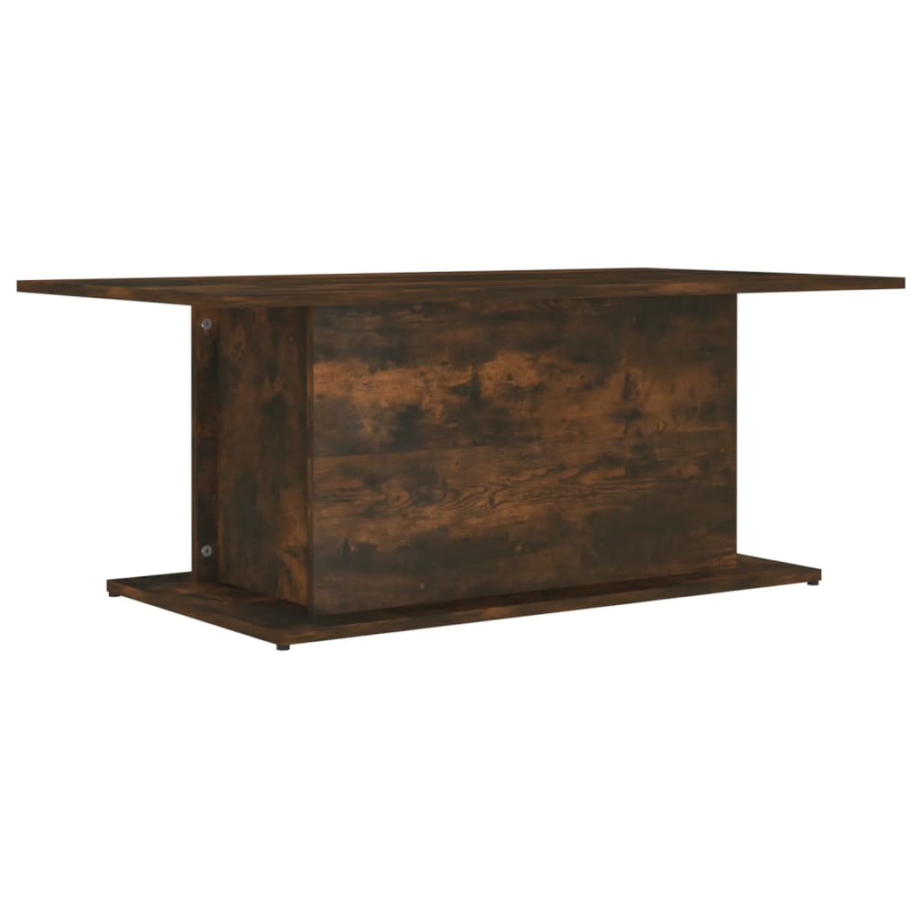 Salontafel 102x55,5x40 cm bewerkt hout gerookt eikenkleurig is nu te koop bij PeponiXL, paradijselijk wonen!