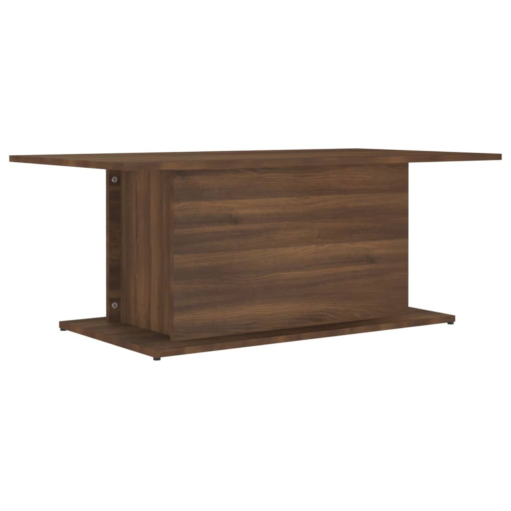 Salontafel 102x55,5x40 cm bewerkt hout bruin eikenkleur is nu te koop bij PeponiXL, paradijselijk wonen!