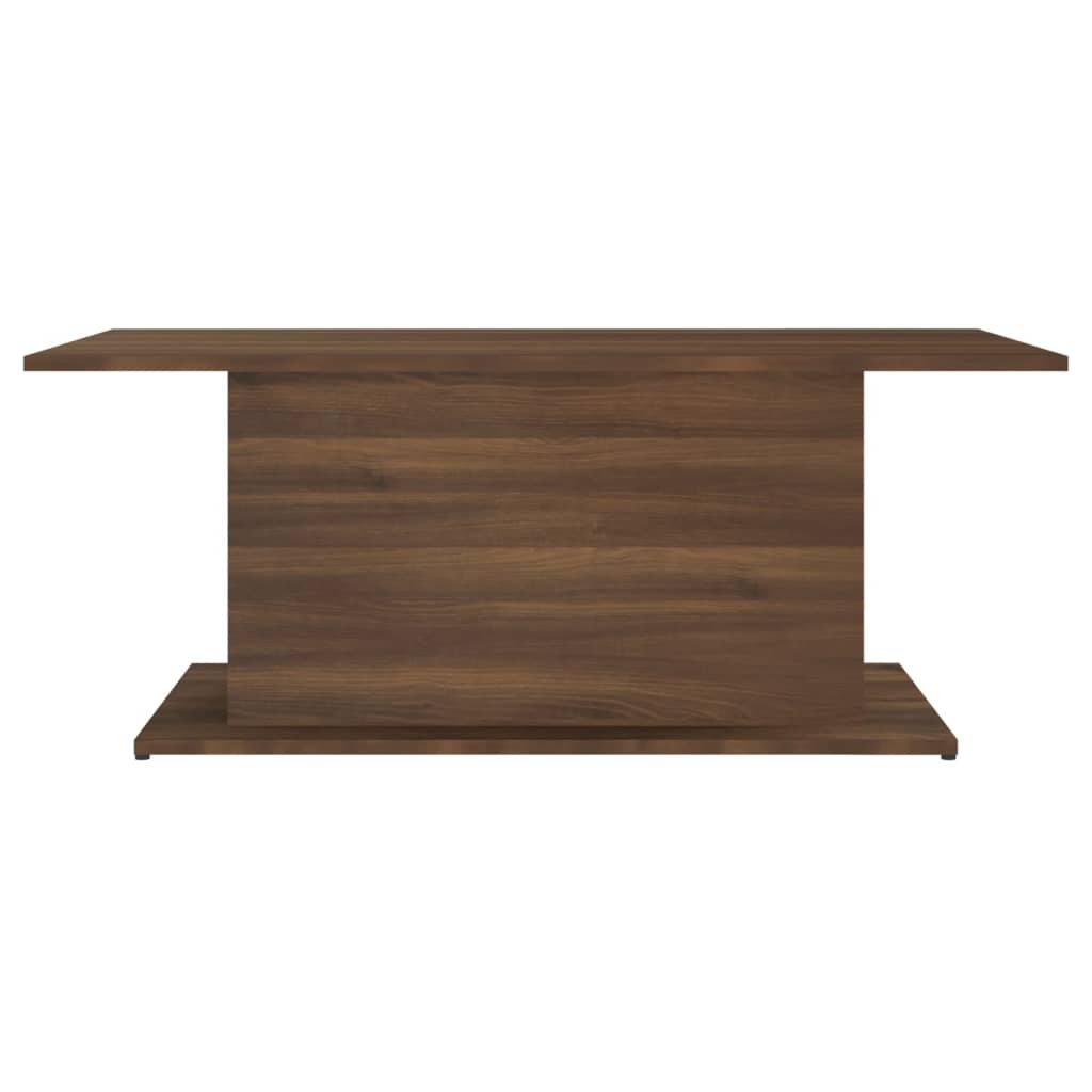 Salontafel 102x55,5x40 cm bewerkt hout bruin eikenkleur is nu te koop bij PeponiXL, paradijselijk wonen!