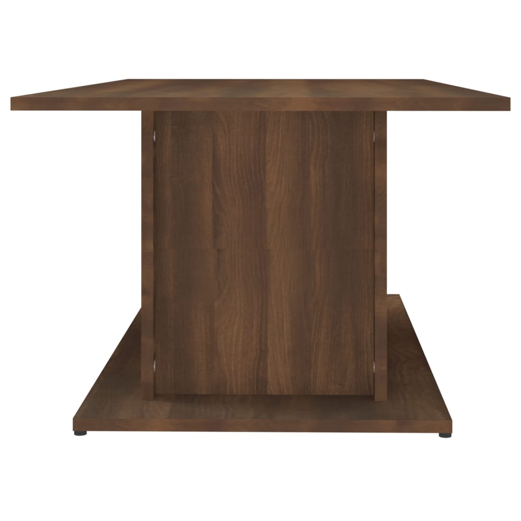 Salontafel 102x55,5x40 cm bewerkt hout bruin eikenkleur is nu te koop bij PeponiXL, paradijselijk wonen!