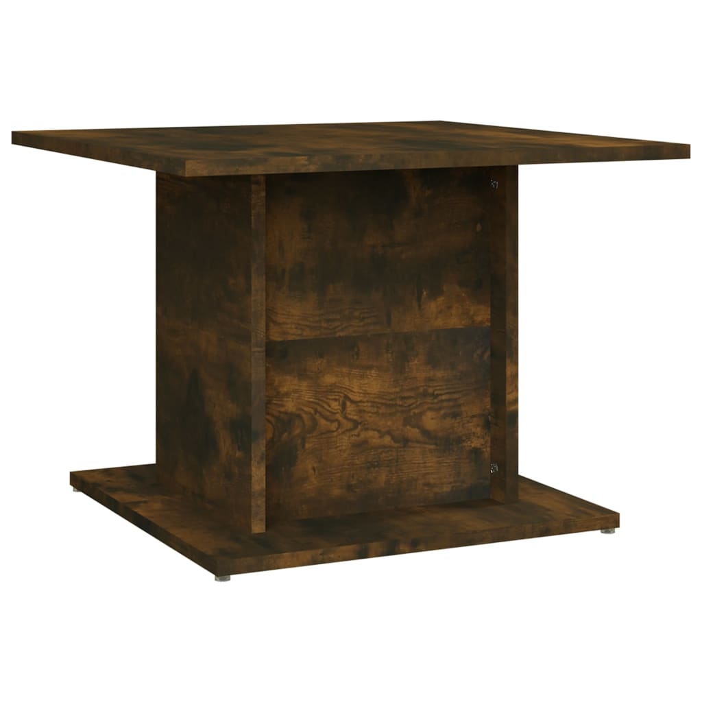 Salontafel 55,5x55,5x40 cm bewerkt hout gerookt eikenkleurig is nu te koop bij PeponiXL, paradijselijk wonen!
