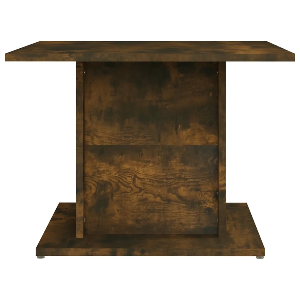Salontafel 55,5x55,5x40 cm bewerkt hout gerookt eikenkleurig is nu te koop bij PeponiXL, paradijselijk wonen!
