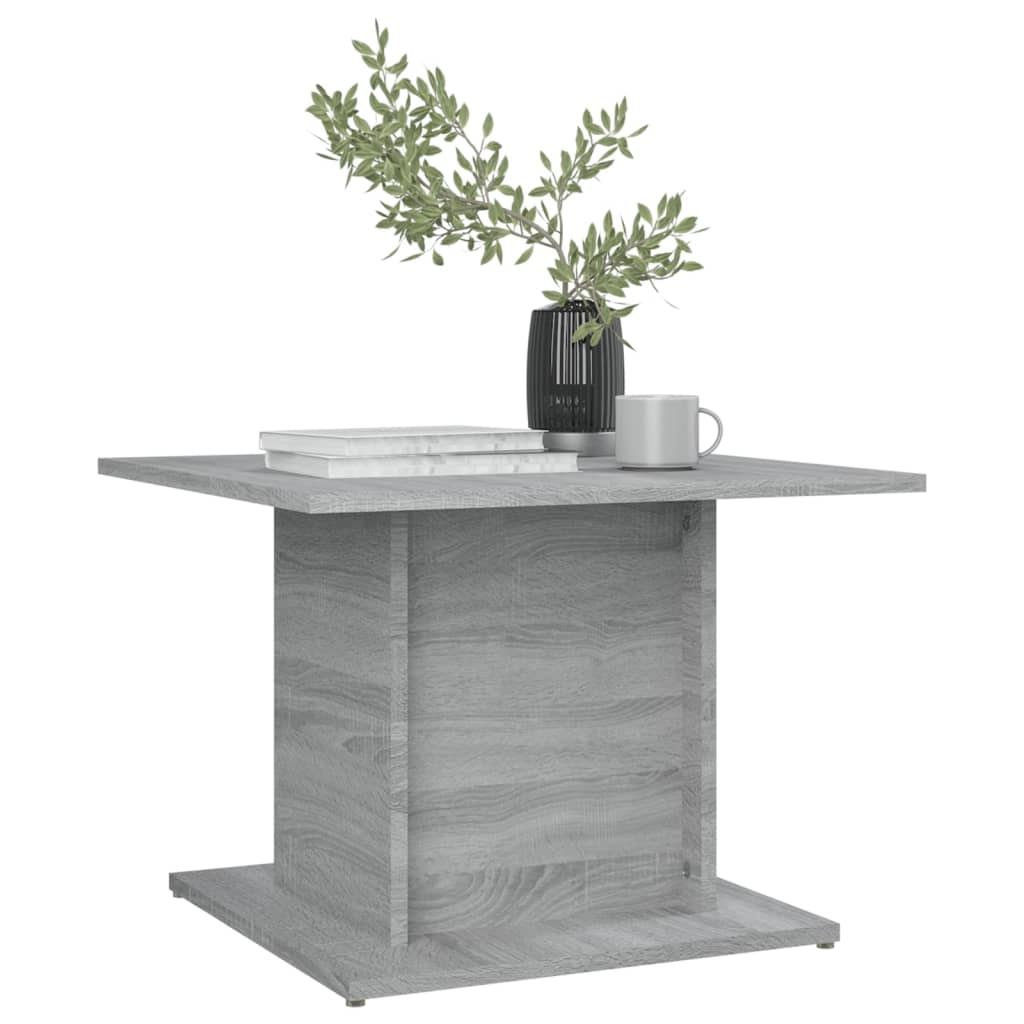 Salontafel 55,5x55,5x40 cm bewerkt hout grijs sonoma eikenkleur is nu te koop bij PeponiXL, paradijselijk wonen!