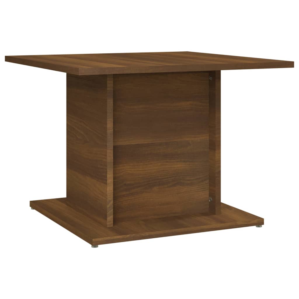 Salontafel 55,5x55,5x40 cm bewerkt hout bruin eikenkleur is nu te koop bij PeponiXL, paradijselijk wonen!