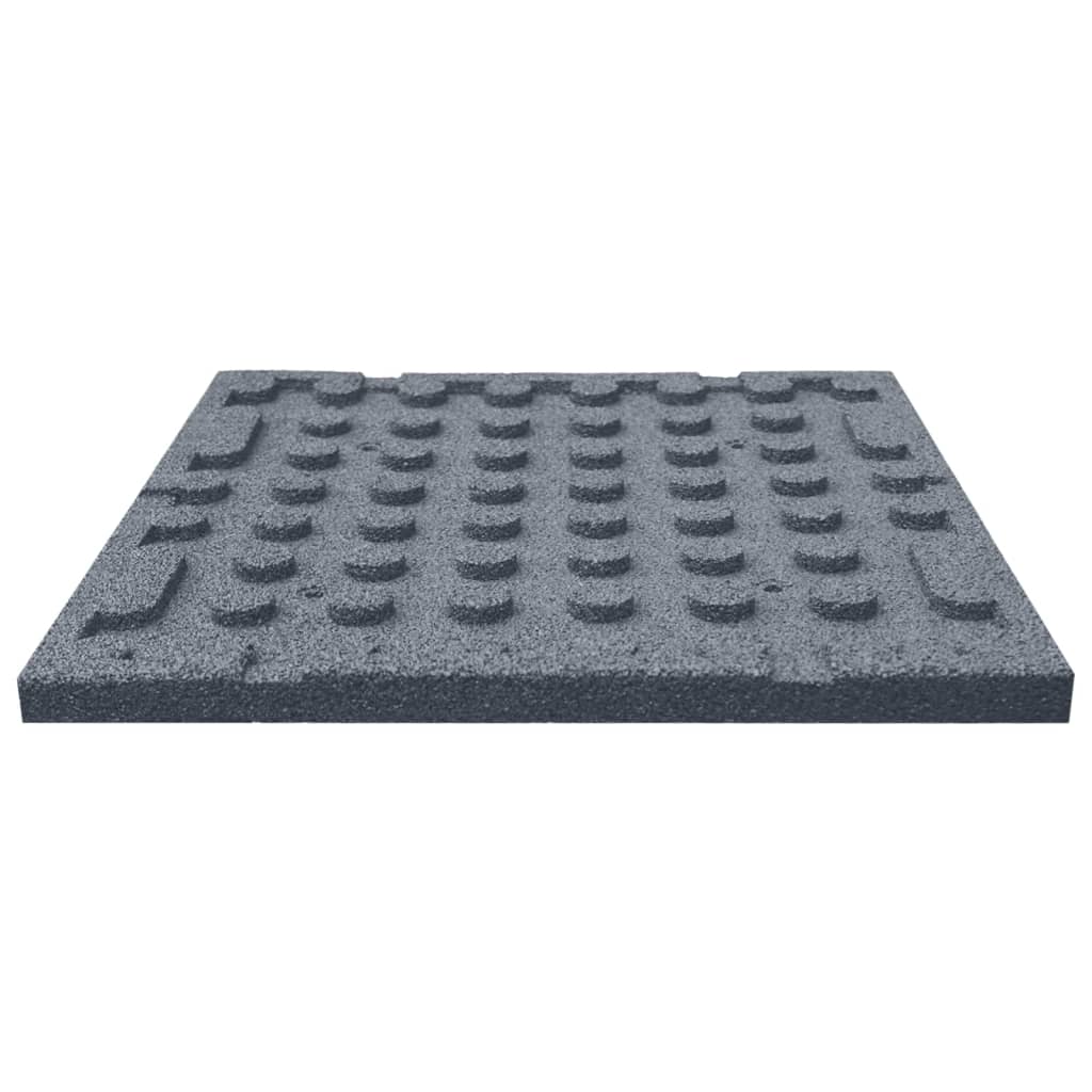 Valbeveiligingstegels 24 stuks Rubber 50x50x3 cm Grijs is nu te koop bij PeponiXL, paradijselijk wonen!
