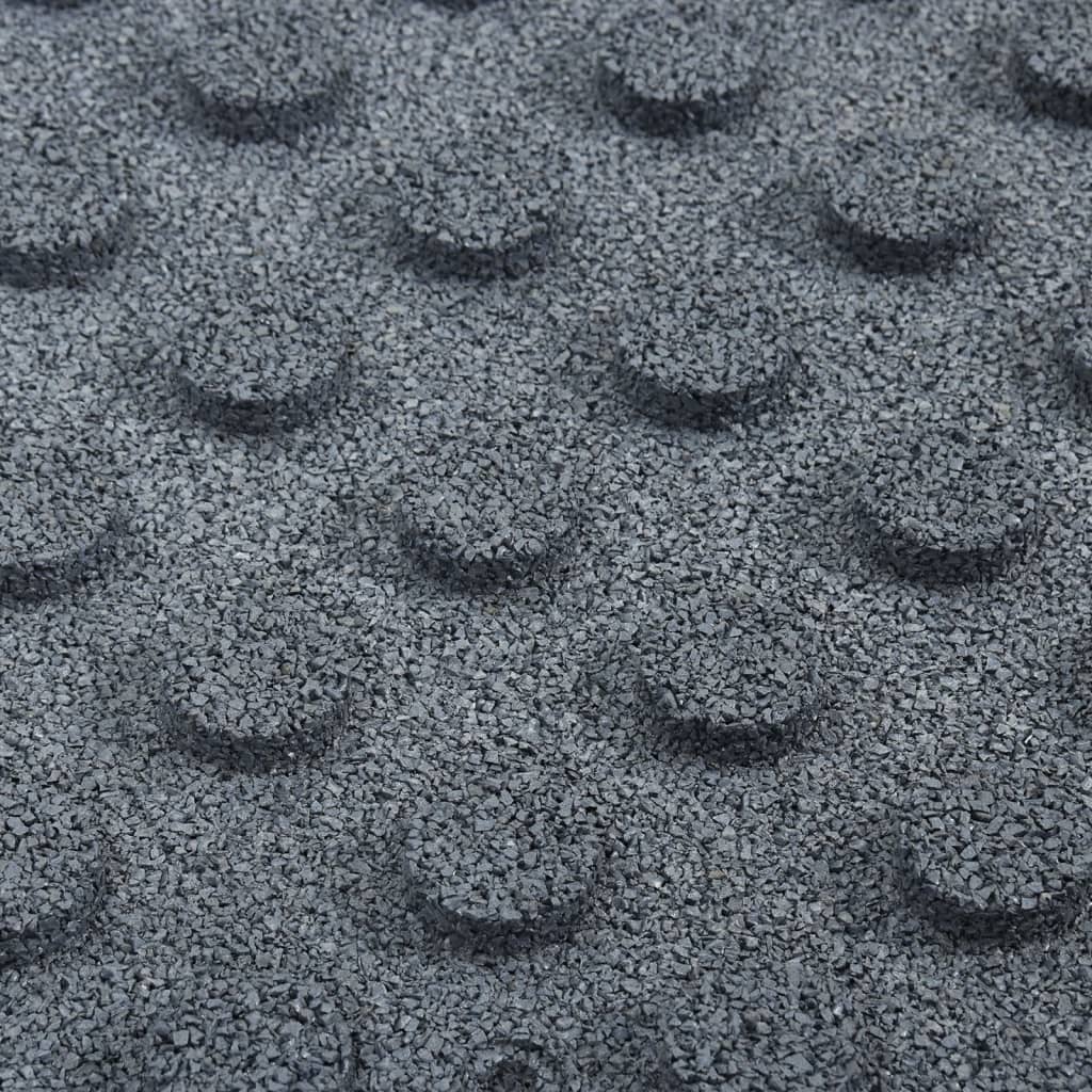Valbeveiligingstegels 24 stuks Rubber 50x50x3 cm Grijs is nu te koop bij PeponiXL, paradijselijk wonen!