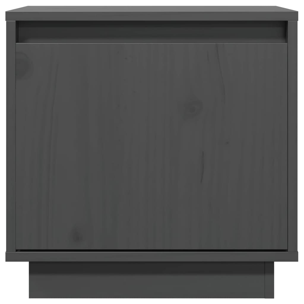 Nachtkastje 40x30x40 cm massief grenenhout grijs is nu te koop bij PeponiXL, paradijselijk wonen!