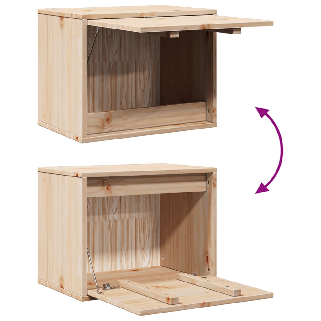 Wandkast 45x30x35 cm massief grenenhout is nu te koop bij PeponiXL, paradijselijk wonen!