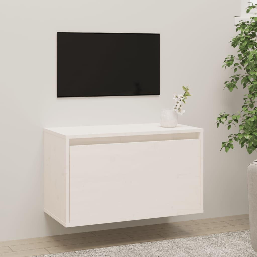 Wandkast 60x30x35 cm massief grenenhout wit is nu te koop bij PeponiXL, paradijselijk wonen!