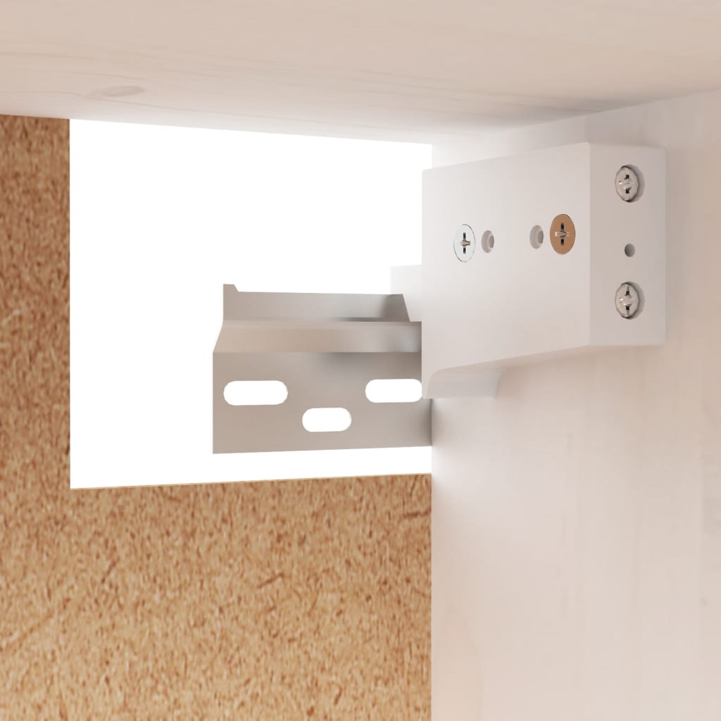 Wandkast 60x30x35 cm massief grenenhout wit is nu te koop bij PeponiXL, paradijselijk wonen!