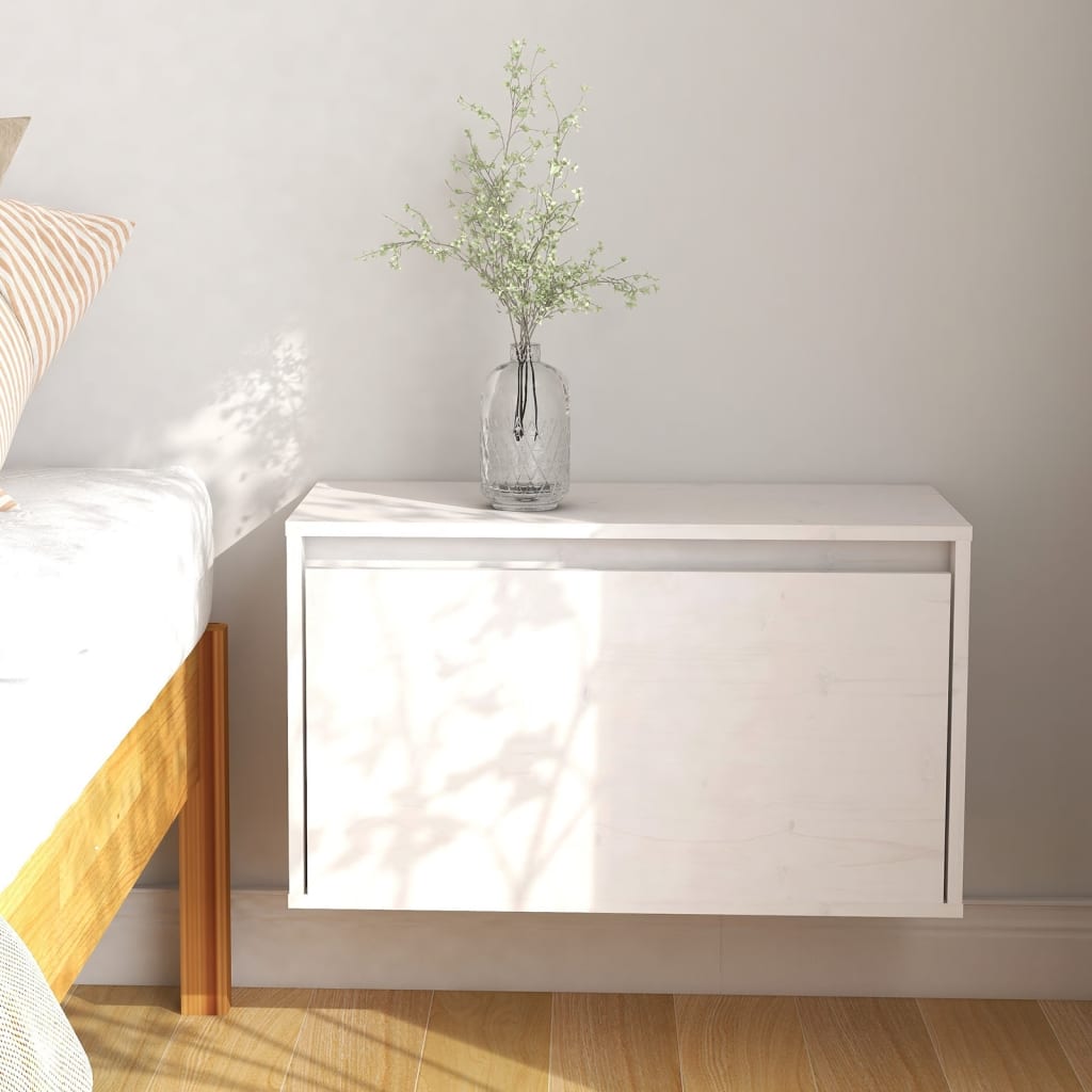 Wandkast 60x30x35 cm massief grenenhout wit is nu te koop bij PeponiXL, paradijselijk wonen!