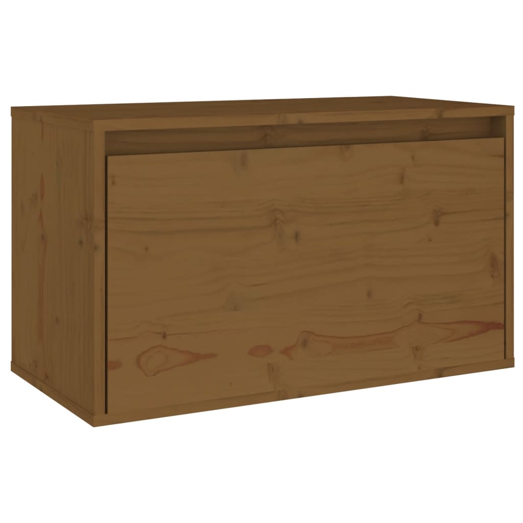 Wandkast 60x30x35 cm massief grenenhout honingbruin is nu te koop bij PeponiXL, paradijselijk wonen!